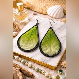 WOVEN lightweight Thread Earrings